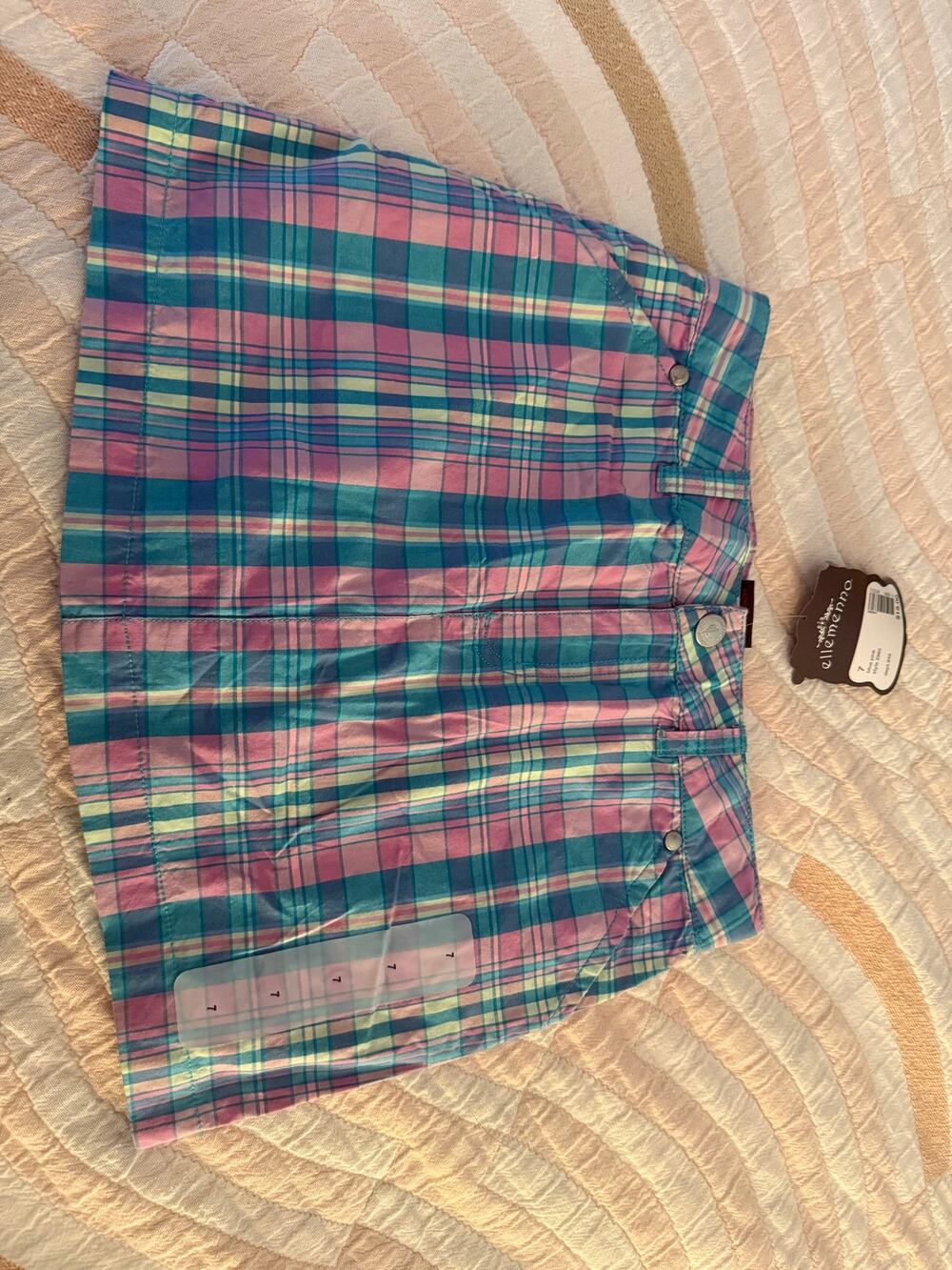 Ellemenno Girls Plaid Skort